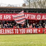 Clapton Fans watching a football match at the Stray Dog