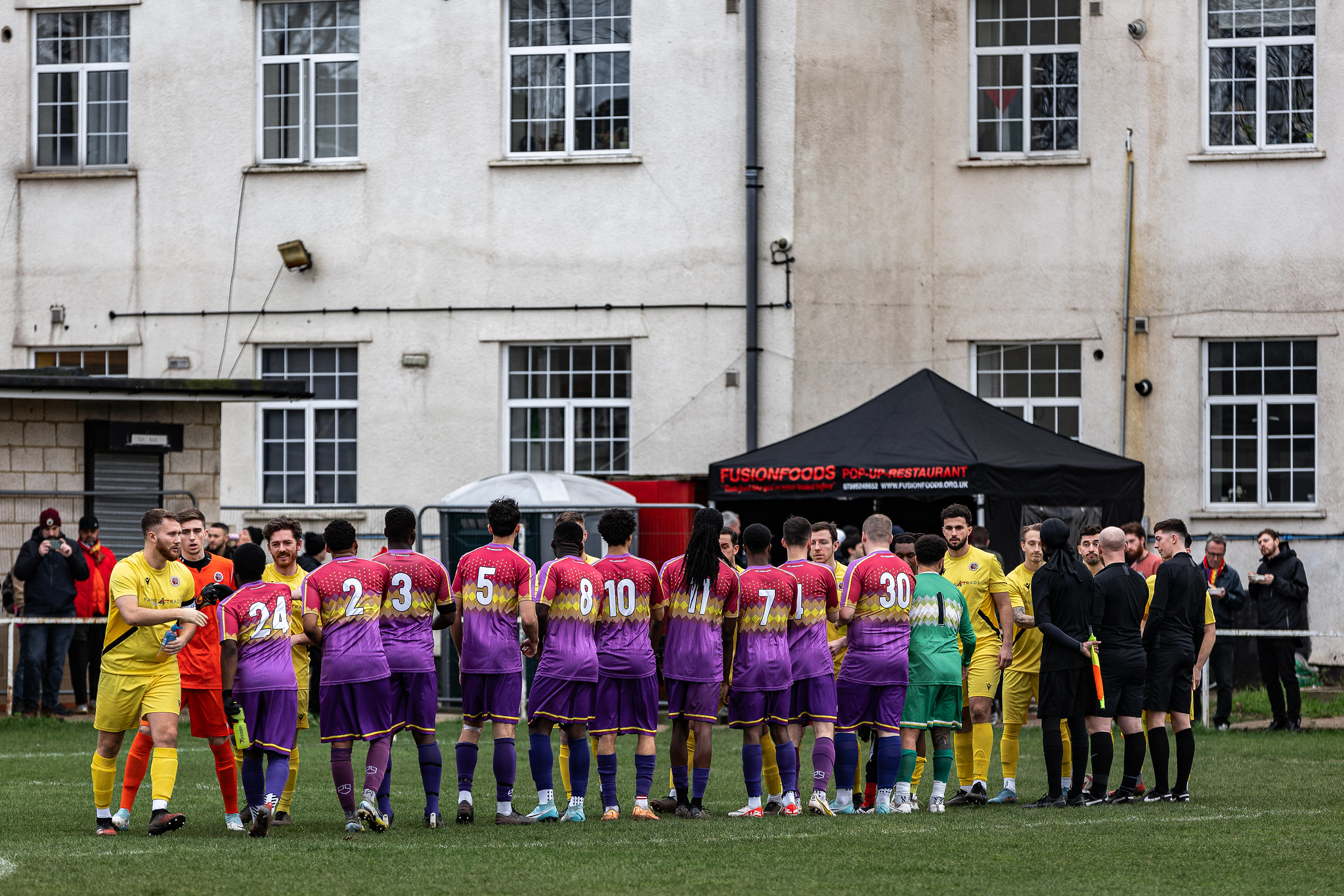 Clapton CFC Men's First Team in league cup competition home game ...