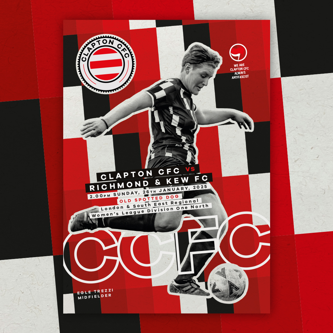 Clapton CFC Vs Richmond Kew Match Programme Clapton Community FC clapton-cfc-vs-richmond-kew-match-programme-clapton-community-fc